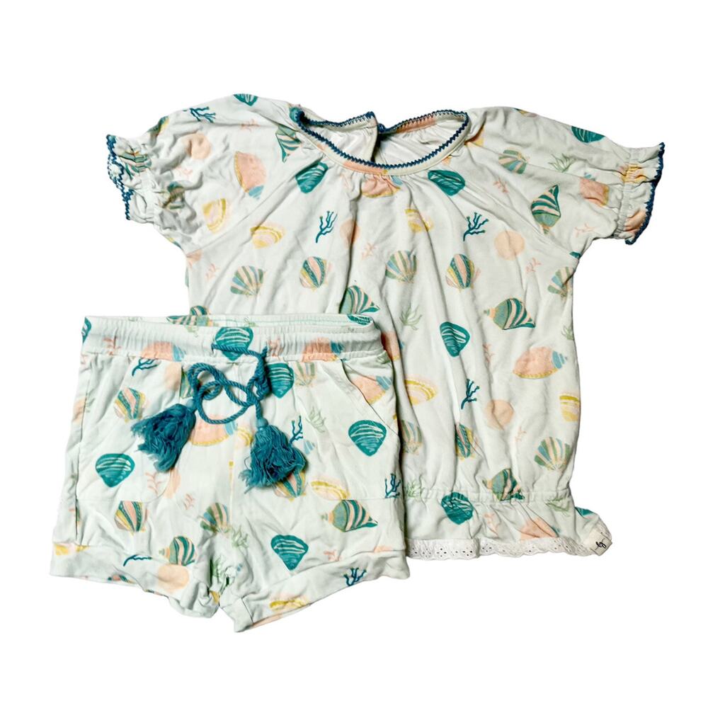 Love & Grow Summer Shells Bamboo Lounge Set Size 7